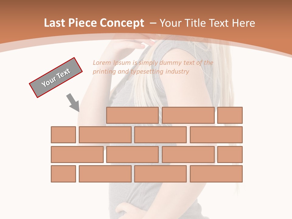 Woman Smiling Natural PowerPoint Template