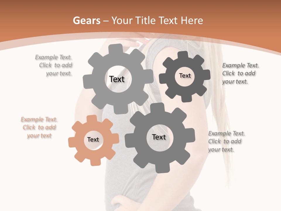 Woman Smiling Natural PowerPoint Template