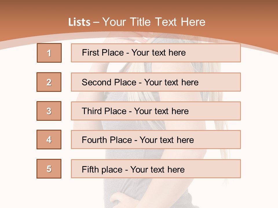 Woman Smiling Natural PowerPoint Template