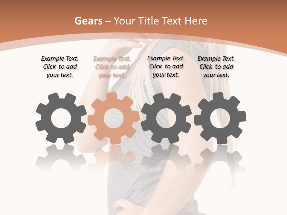 Woman Smiling Natural PowerPoint Template