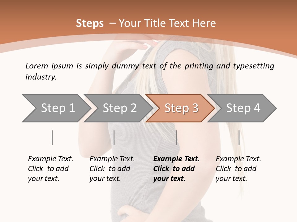 Woman Smiling Natural PowerPoint Template