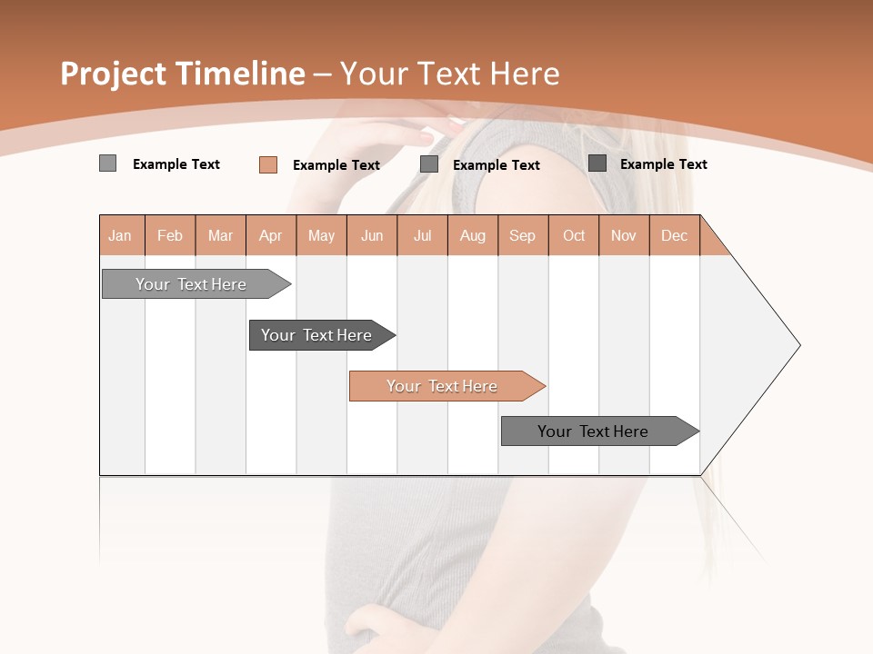 Woman Smiling Natural PowerPoint Template