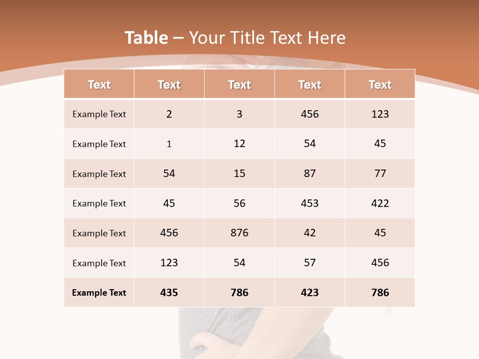 Woman Smiling Natural PowerPoint Template