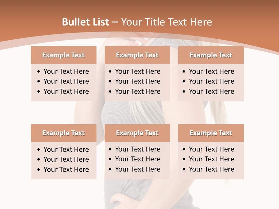 Woman Smiling Natural PowerPoint Template