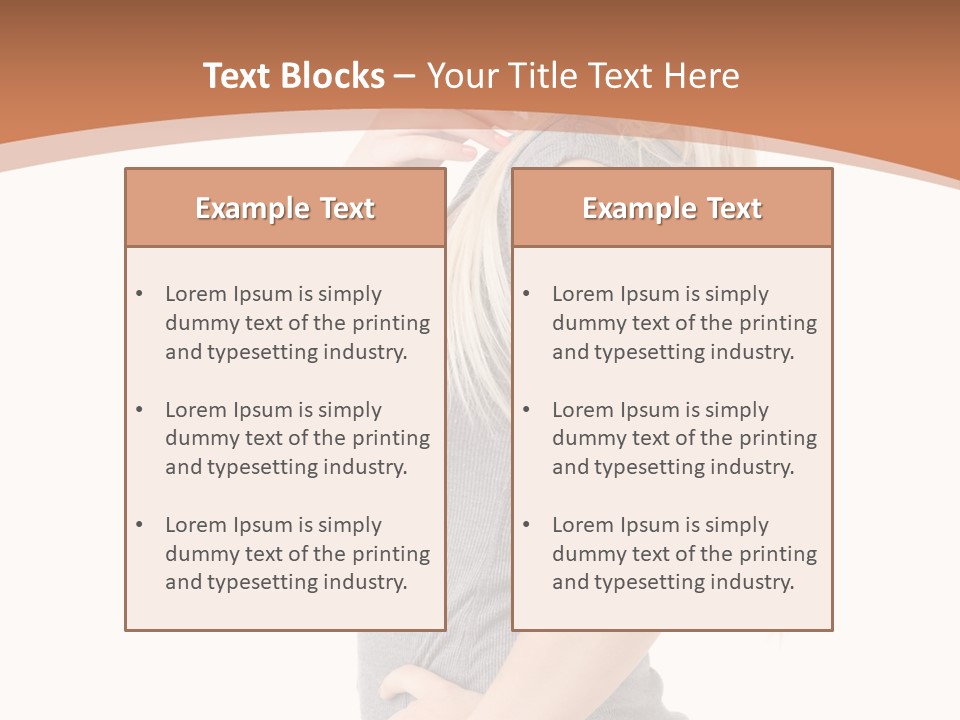 Woman Smiling Natural PowerPoint Template