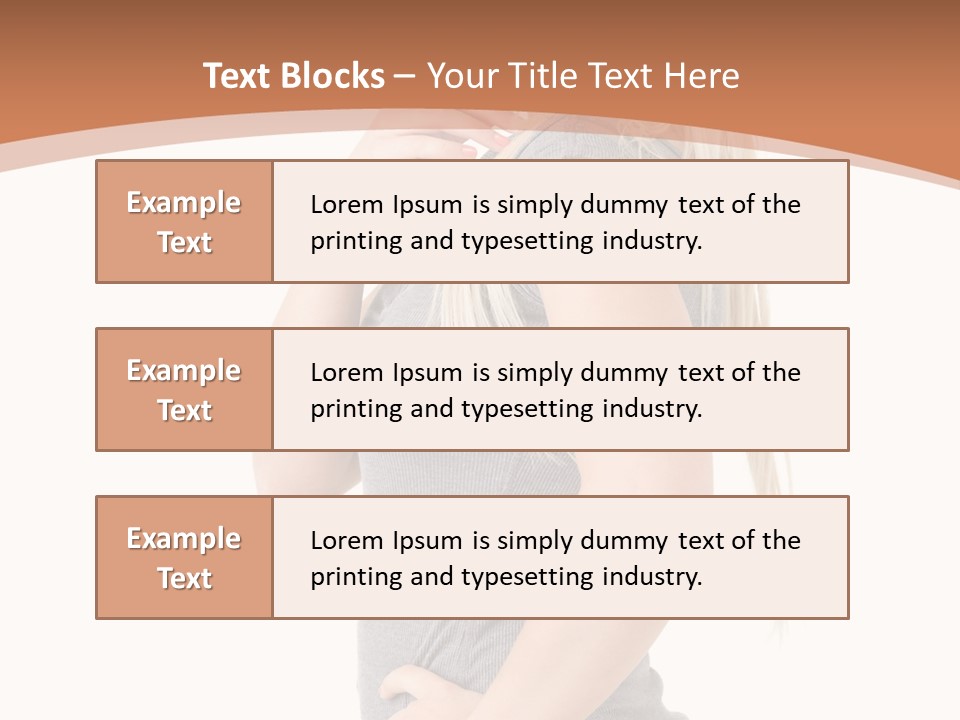 Woman Smiling Natural PowerPoint Template