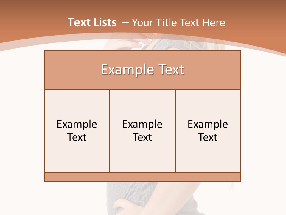 Woman Smiling Natural PowerPoint Template