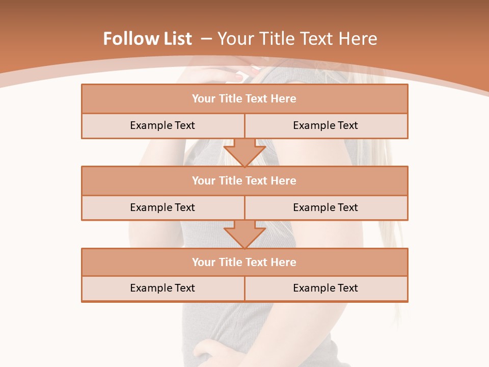 Woman Smiling Natural PowerPoint Template