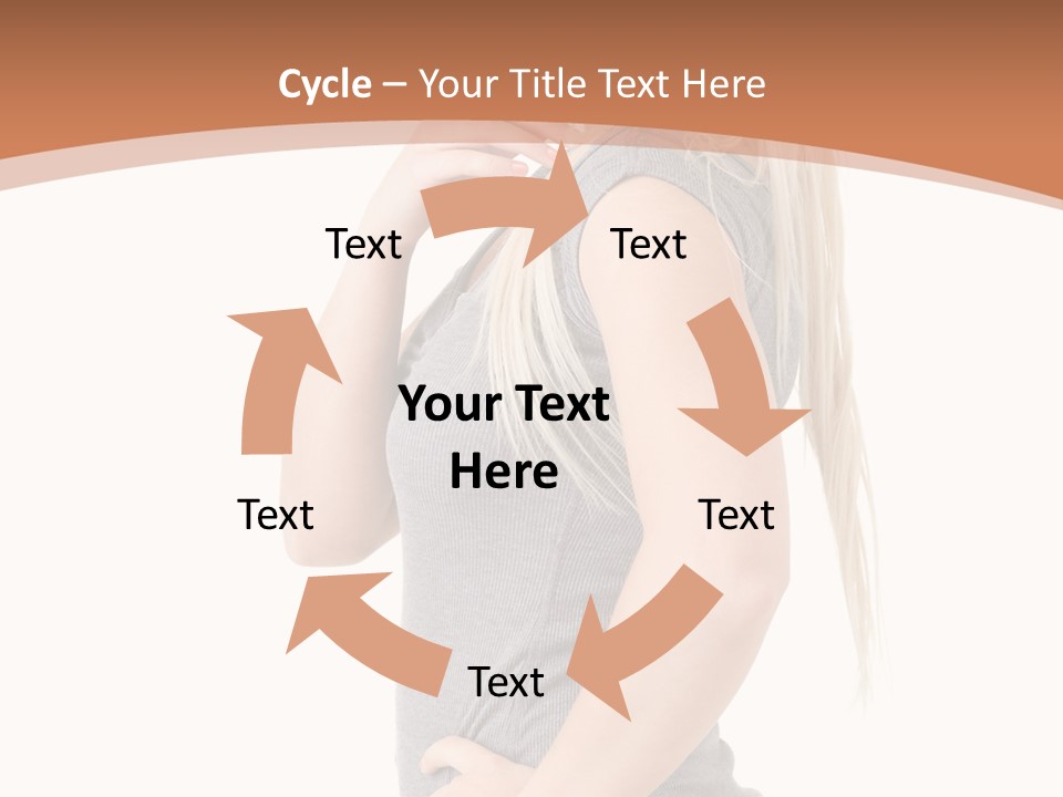 Woman Smiling Natural PowerPoint Template