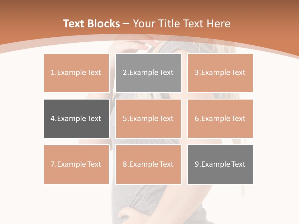 Woman Smiling Natural PowerPoint Template