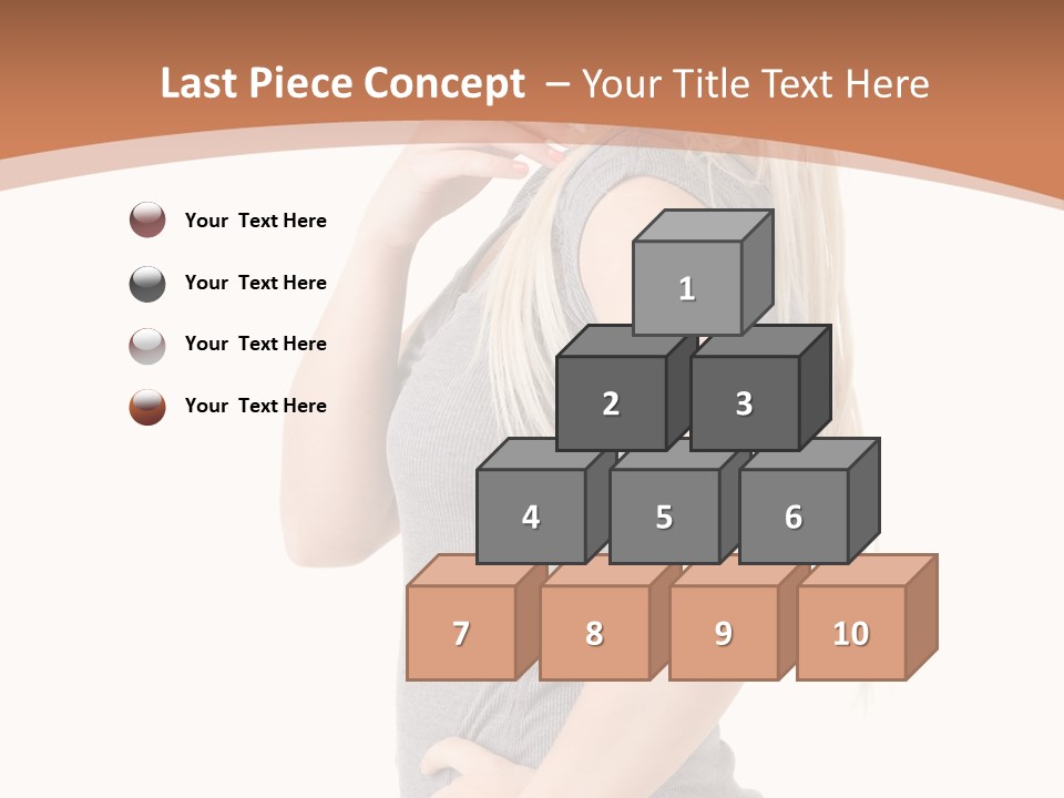 Woman Smiling Natural PowerPoint Template