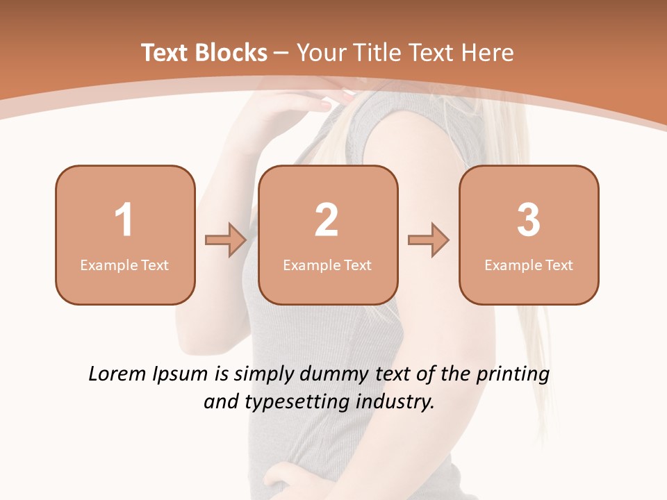 Woman Smiling Natural PowerPoint Template