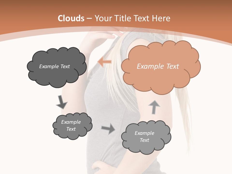 Woman Smiling Natural PowerPoint Template