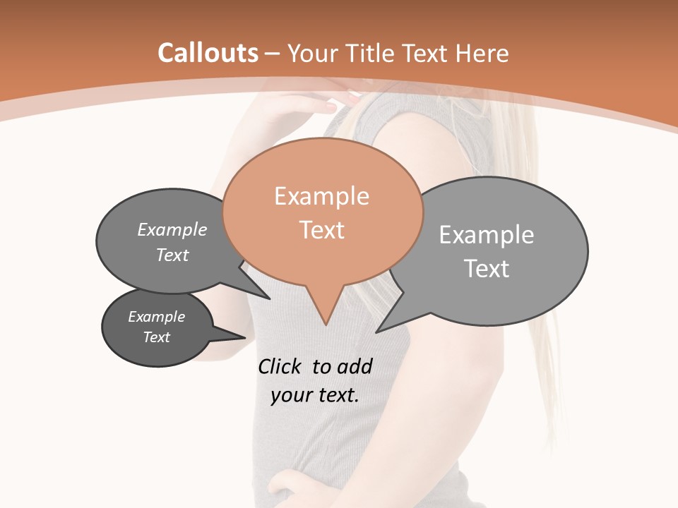 Woman Smiling Natural PowerPoint Template