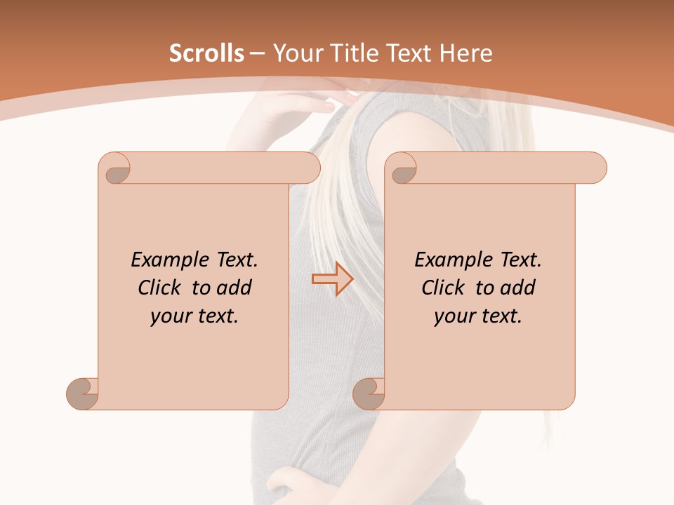Woman Smiling Natural PowerPoint Template