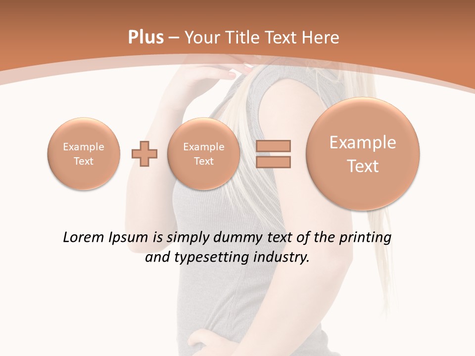 Woman Smiling Natural PowerPoint Template