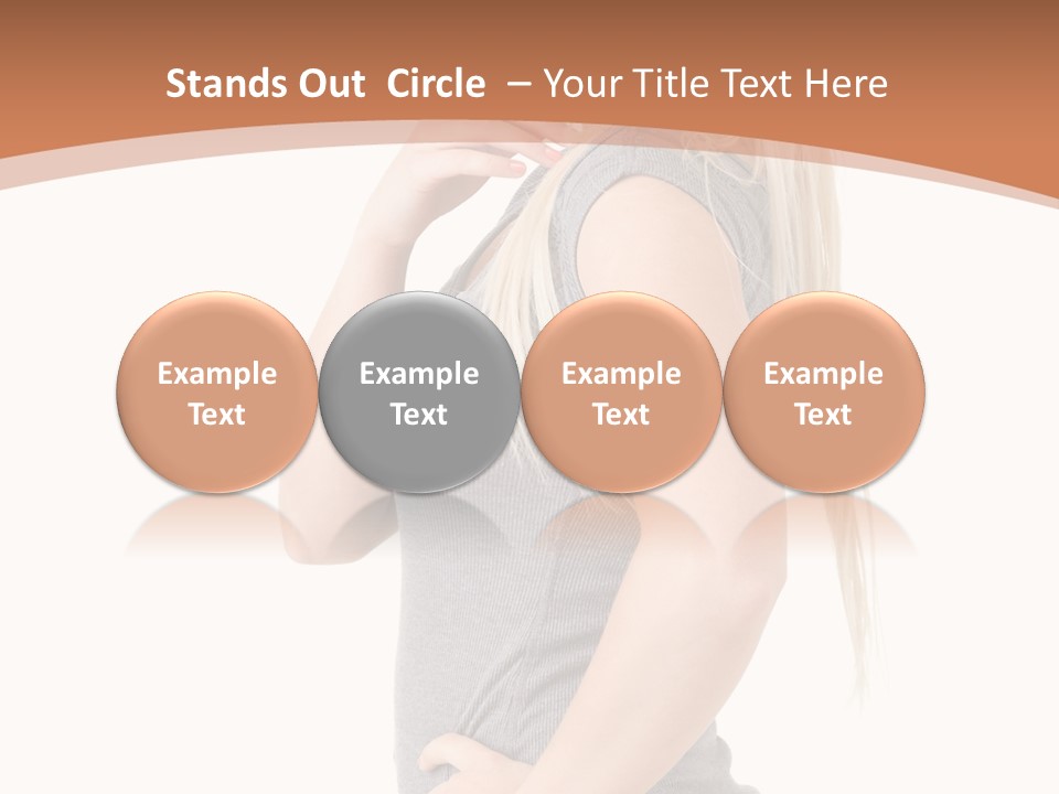 Woman Smiling Natural PowerPoint Template