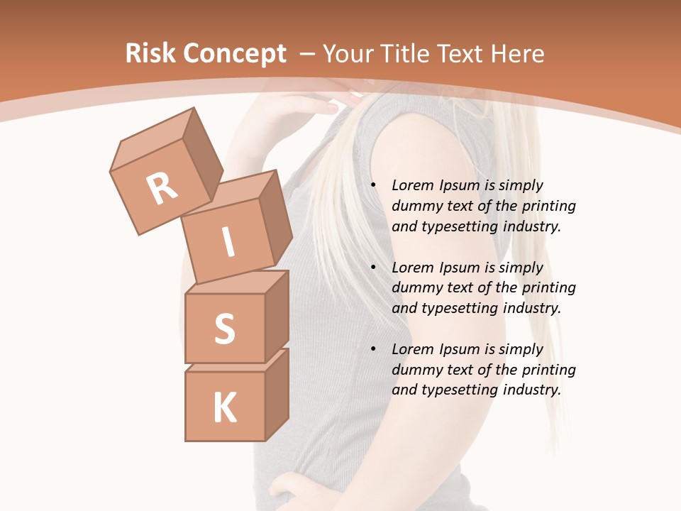 Woman Smiling Natural PowerPoint Template