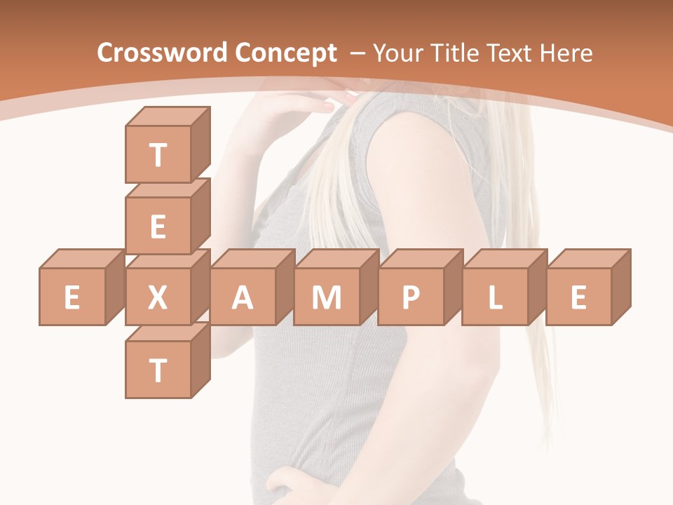 Woman Smiling Natural PowerPoint Template