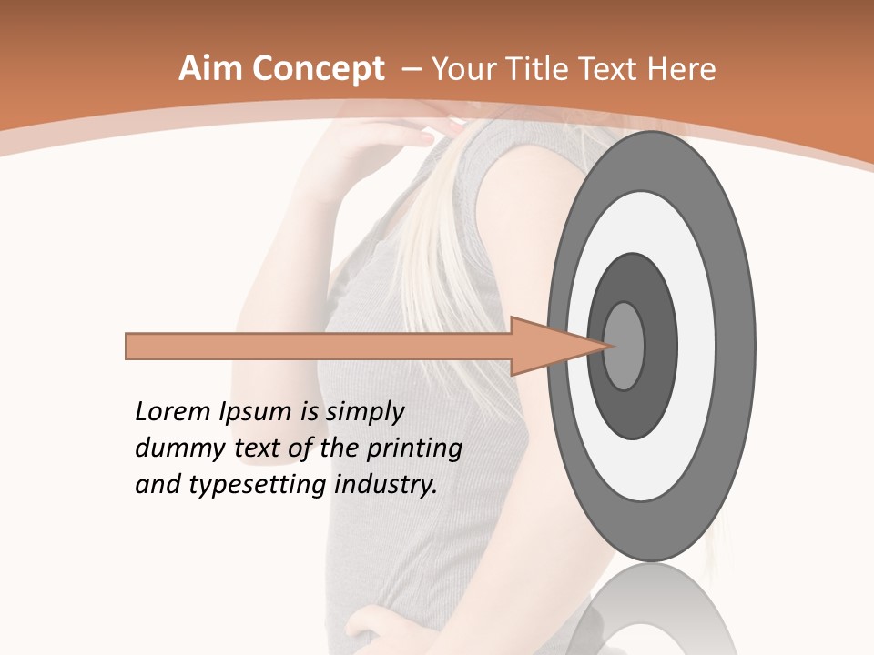 Woman Smiling Natural PowerPoint Template