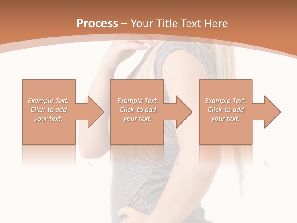 Woman Smiling Natural PowerPoint Template