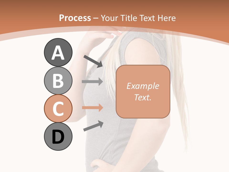 Woman Smiling Natural PowerPoint Template