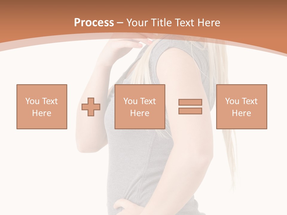 Woman Smiling Natural PowerPoint Template