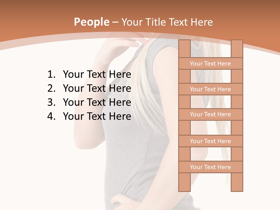 Woman Smiling Natural PowerPoint Template