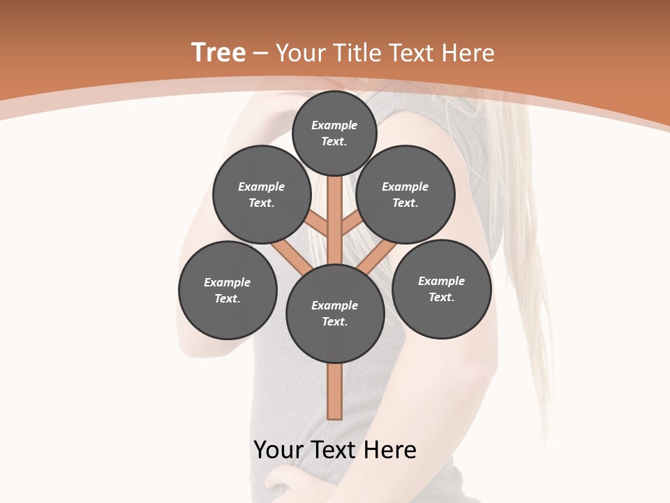 Woman Smiling Natural PowerPoint Template