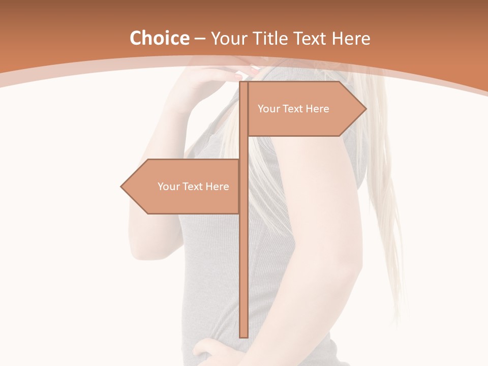 Woman Smiling Natural PowerPoint Template