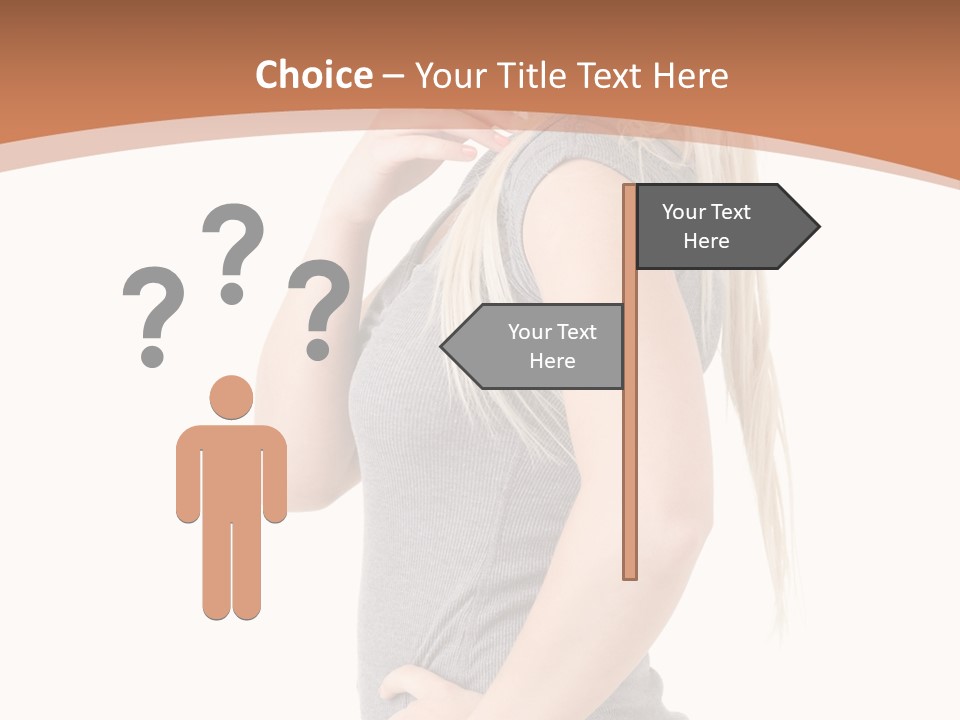 Woman Smiling Natural PowerPoint Template