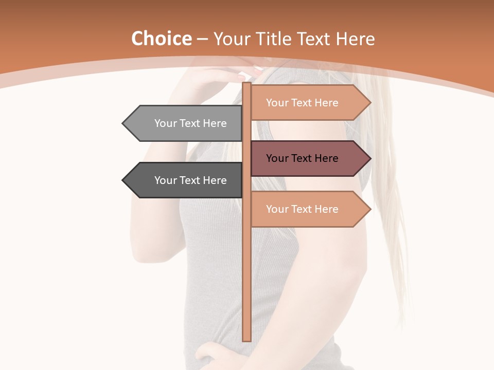 Woman Smiling Natural PowerPoint Template