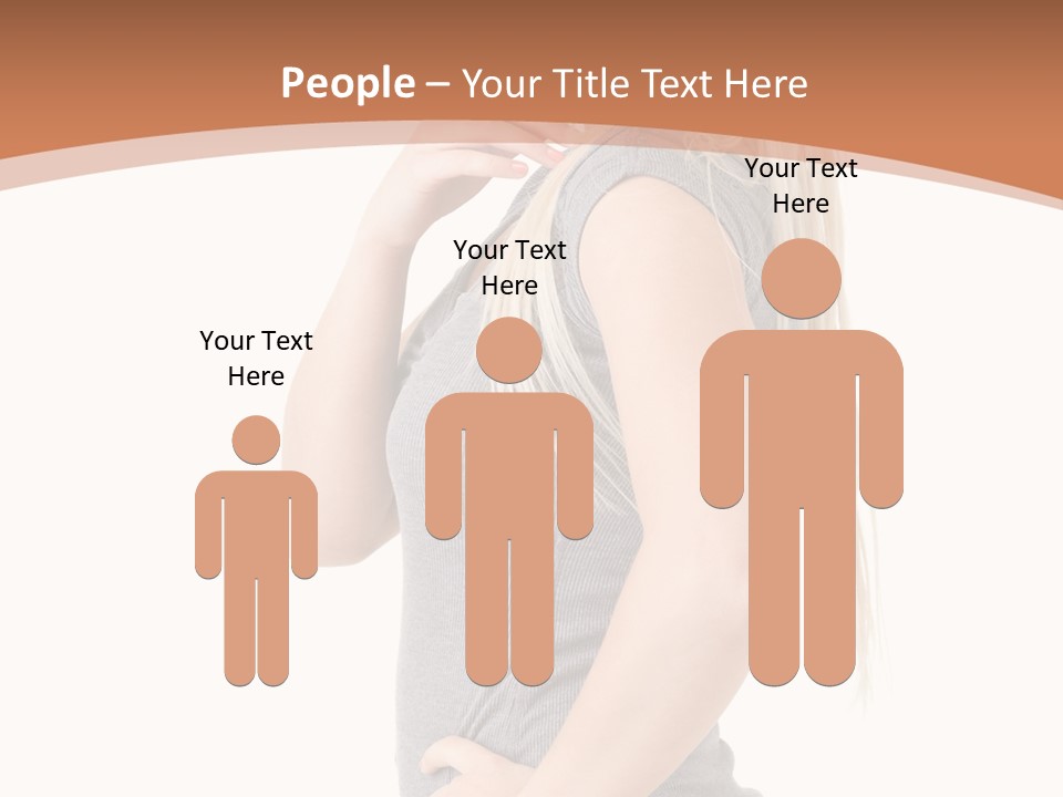 Woman Smiling Natural PowerPoint Template