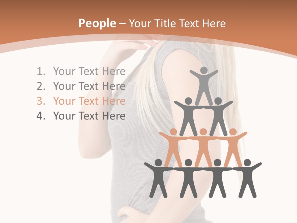 Woman Smiling Natural PowerPoint Template