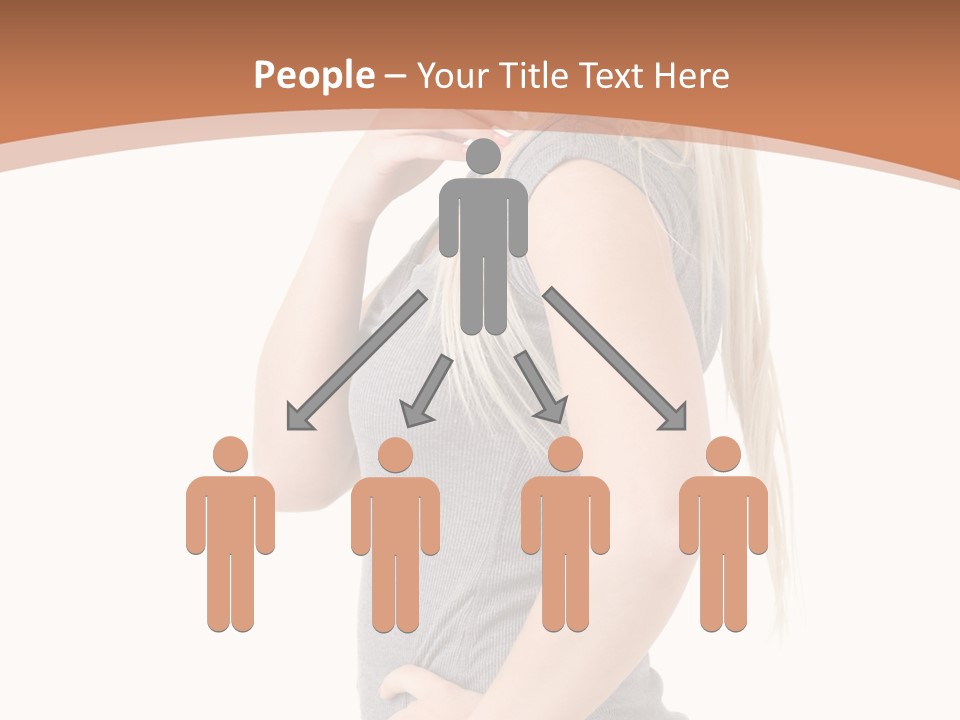 Woman Smiling Natural PowerPoint Template