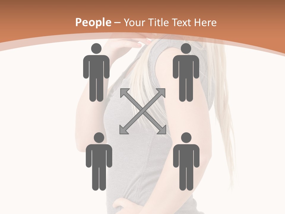 Woman Smiling Natural PowerPoint Template