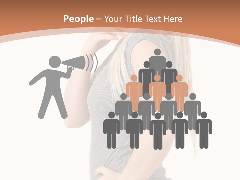 Woman Smiling Natural PowerPoint Template