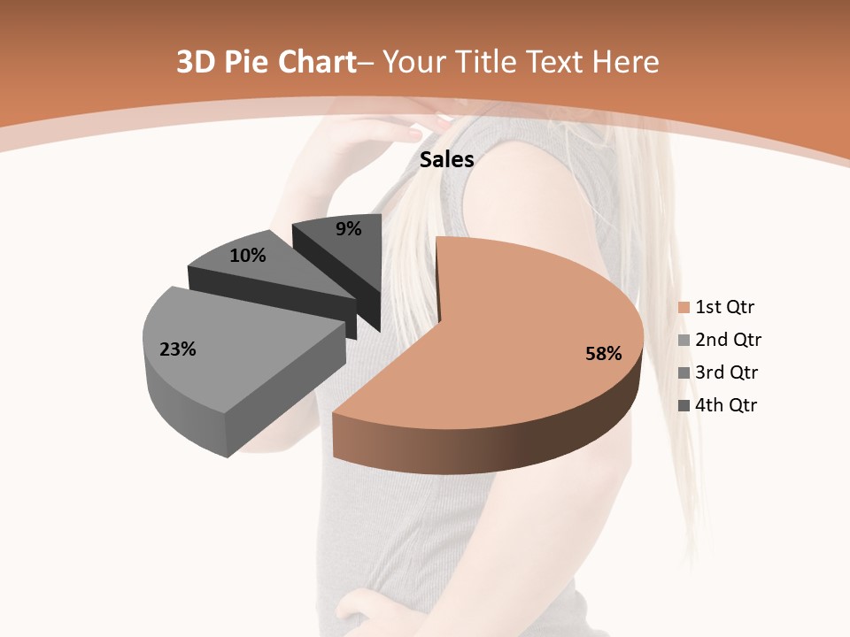 Woman Smiling Natural PowerPoint Template