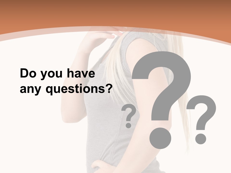 Woman Smiling Natural PowerPoint Template