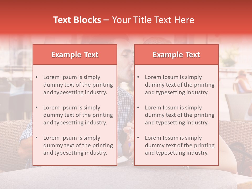 Valentines Style Buildings PowerPoint Template