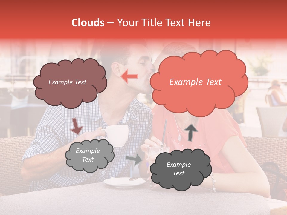 Valentines Style Buildings PowerPoint Template