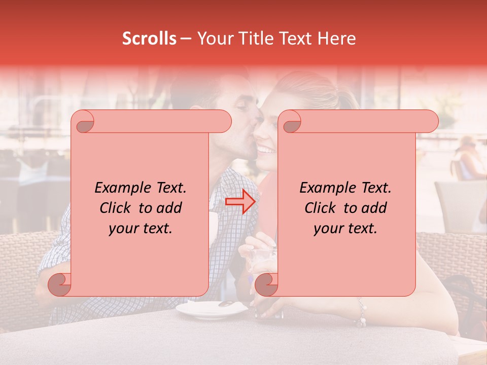 Valentines Style Buildings PowerPoint Template