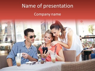 Fun Sunglasses Coffee Bar PowerPoint Template