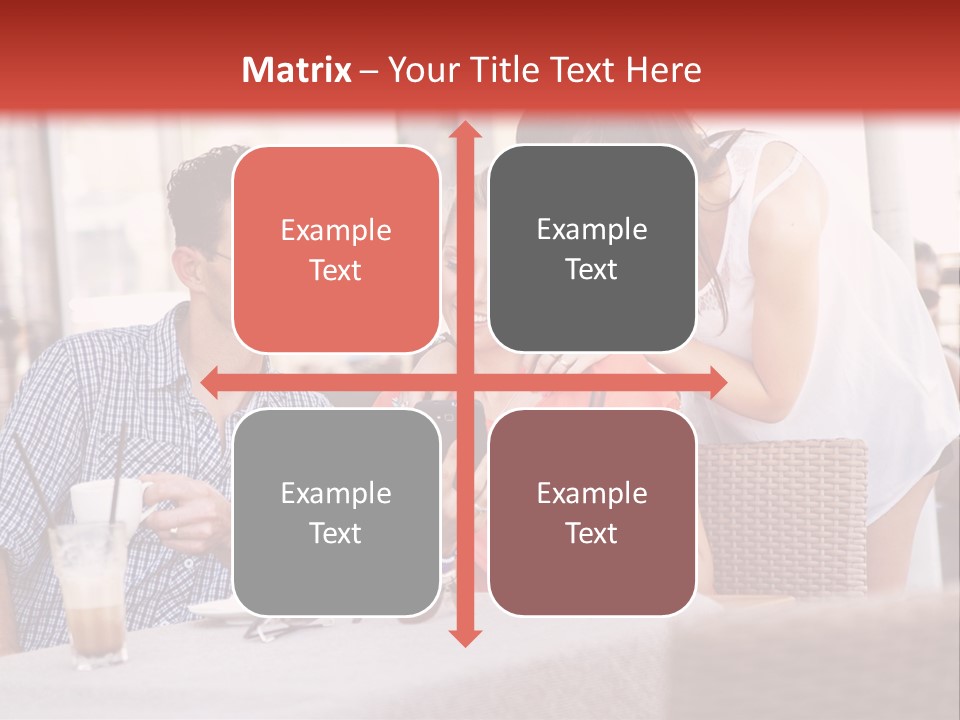 Fun Sunglasses Coffee Bar PowerPoint Template