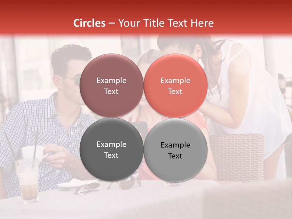 Fun Sunglasses Coffee Bar PowerPoint Template