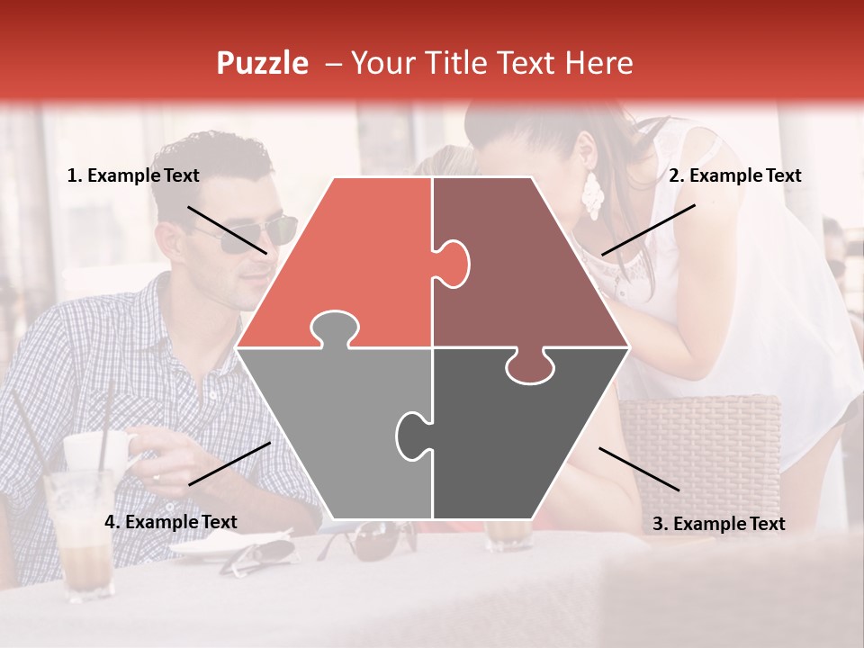 Fun Sunglasses Coffee Bar PowerPoint Template