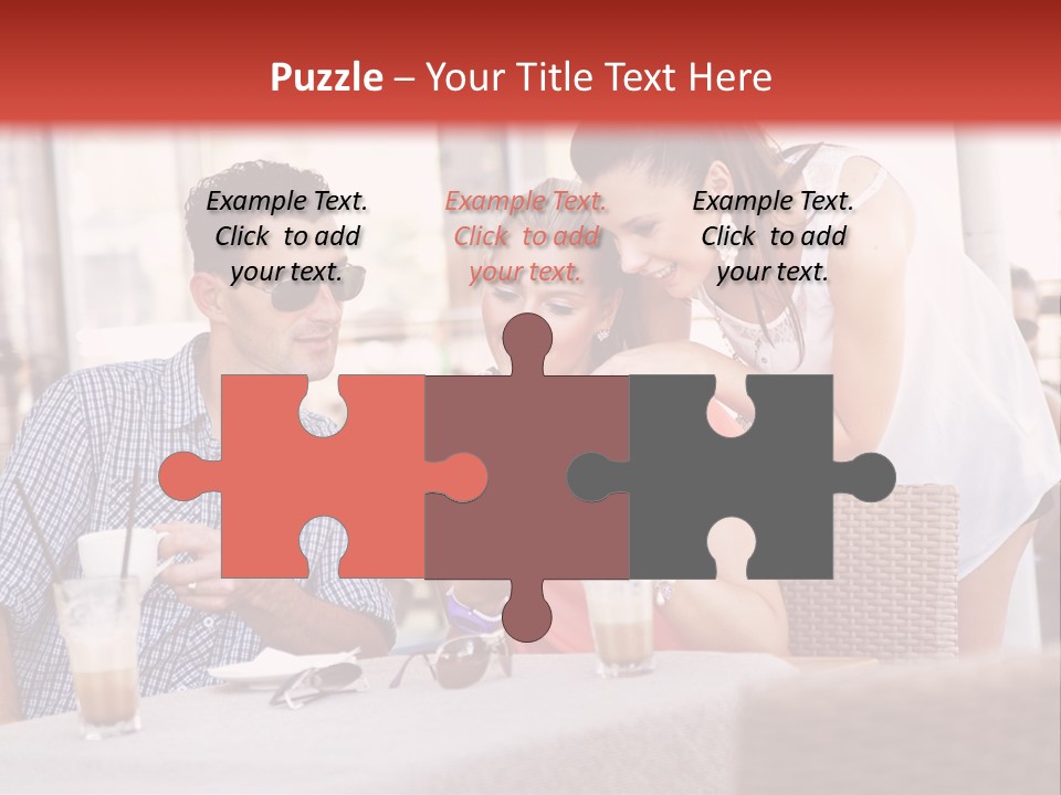 Fun Sunglasses Coffee Bar PowerPoint Template