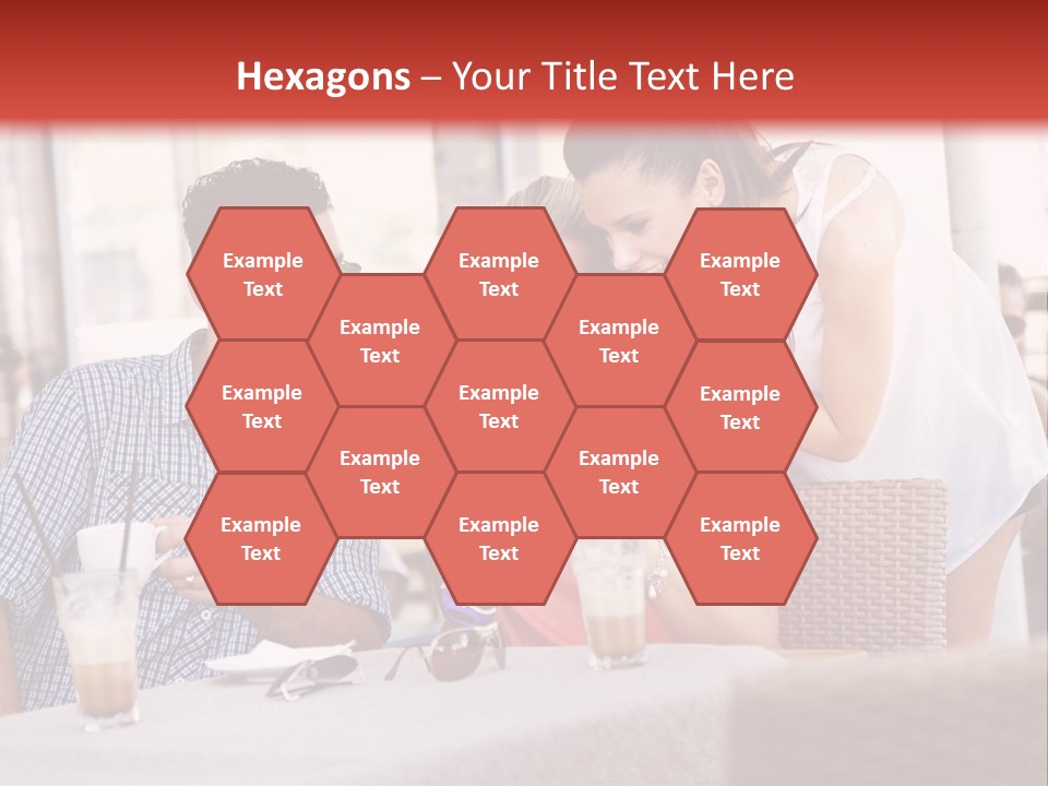 Fun Sunglasses Coffee Bar PowerPoint Template