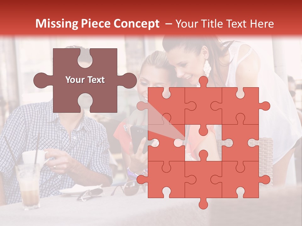 Fun Sunglasses Coffee Bar PowerPoint Template