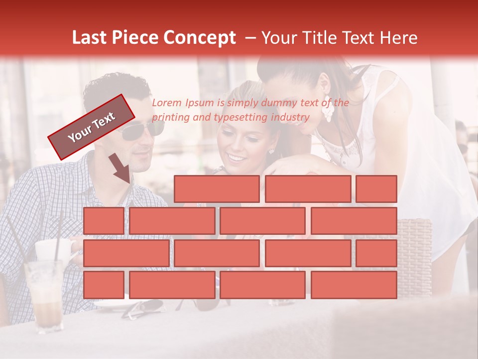 Fun Sunglasses Coffee Bar PowerPoint Template